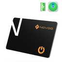 NOVOO SmartCard Wallet Tracker Card - 1.6mm, 6-Year Battery, Apple Find My(iOS Only, Not Android Compatible), IP68 Waterproof, Smart Bluetooth Tracker Non-Rechargeable Air Locator Tag