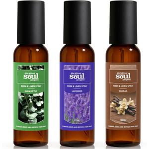 Room Spray, Lavender, Eucalyptus, Vanilla, Long Lasting Room Air Fresheners for Home, Concentrated Room Spray, Home Fragrance Spray, Odor Eliminator, 12.18 fl oz (4.06 Fl Oz (Pack of 3))