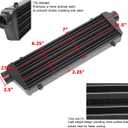 28" x 7" x 2.5" Universal Intercooler Kit with Intercooler + 2.5" 8pcs Bent Pipes + 6pcs Straight Couplers + 2pcs 90 Degrees Elbow Couplers + 16pcs Clamps Black