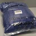 FINENESS Couch Lightweight Warm Throw Blanket Navy Blue 50" x 60",Travel Blanket Cozy Plush Fuzzy Plaid Striped Blankets for Sofa