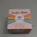 HDCRYSTALGIFTS Crystal Suncatchers for Window Hanging Wind Chime Style Garden Sun Catchers with Crystals Rainbow Maker Indoor Outdoor Decor Handmade Gold Plated