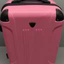 Travelers Club Chicago Hardside Expandable Spinner Luggages, Hot Pink, 20" Carry-On, HS-20720-EX-690N