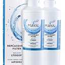 MAYA Water Filter Replacement, Compatible with: LG LT1000P ADQ747935, MDJ64844601, LMXS28626D, LT1000PC, LT-1000PC Kenmore 46-9980, 469980, 2 Pack