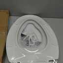 Toilet Seat, Elongated Toilet Seat with Toddler Seat Built in, Potty Training Toilet Seat Elongated Fits Both Adult and Child, with Slow Close and Magnets- Elongated (White)