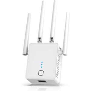 WiFi Extender, 2026 Fastest WiFi Booster 1200Mbps Dual Band (5GHz/2.4GHz) WiFi Extenders Signal Booster for Home, WiFi Repeater with Ethernet Port Covers up to 10000sq. ft and 55 Devices