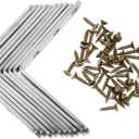 Stainless Steel Corner Brackets for Furniture Support of Heavy Duty Fixing Brackets for Reinforcing Chairs Desks and Cabinets