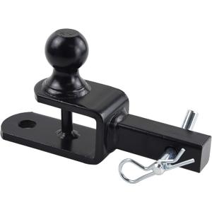 TOPTOW 3 in 1 ATV/UTV Towing Hitch Receiver 64032 Ball Mount Adapter with 1 7/8 inch Ball, Fit for 1-1/4 inch Receiver