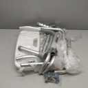 Drive Medical Shower Chair with Back & Padded Arms - Adjustable Height Bath Seat for Safety & Comfort - Lightweight Aluminum Construction- 350 Lb Capacity - White