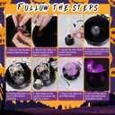 Halloween Decorations Indoor with Witches Cauldron and Diffuser, Witches Cauldron Large Outside, Black Plastic Cauldron Large for Home Table Mantel Kitchen Room