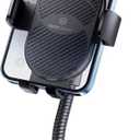 WixGear Cigarette Lighter Phone Holder, 360 Rotating Car Mount Cradle with Dual USB Charging Port, Adjustable Gooseneck, Car Phone Holder Cigarette Lighter Mount, Fits Most Cellphones