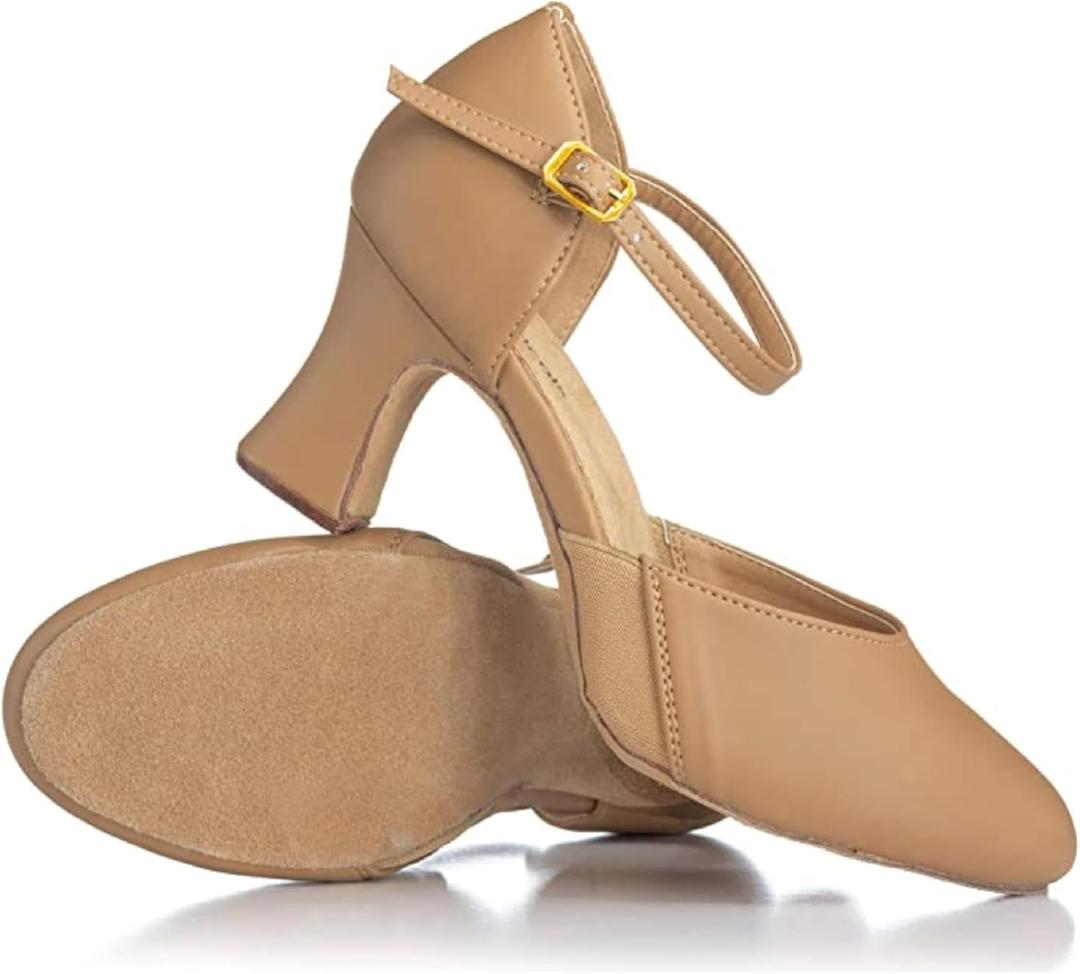 Theatricals Womens EZ Flex 2" Heel Flexible Character Shoe Tan 09.5M T3415
