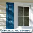 Blulu 36 Pcs 3 Inch Vinyl Shutter Fastener Window Panel Peg Lok Pin Pegs Screws Shutter Spikes Anchor (Bedford Blue)