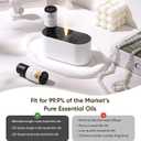 Lecdura Waterless Diffuser for Essential Oil, Battery Operated Scent Air Aromatherapy Diffuser, Mini Aroma Diffusers with 3 Intermittent Mist Modes, Cycle Start for 400-700 sq.ft Home Office Bedroom.