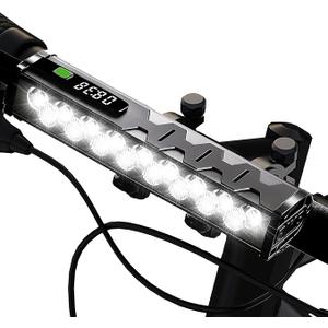 4800 Lumen Bike Lights, USB-C Rechargeable Bicycle Light, Super Bright Bike Lights for Night Riding, IP65 Waterproof Bicycle Headlight, for Commuters Adults and Children (JW603)