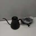 Gooseneck Electric Kettle with 1 Temperature Control for Pour Over Coffee & Tea, Quick Heating, BPA-Free Stainless Steel, Built-in Brew Timer, 1500W/0.9L (Ebony Black)