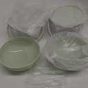 Hushee 2 Pack Chilled Dip Bowl 30oz Ice Serving Bowl with Lid Chilled Dip Bowl for Parties Cold Serving Dish with 2 Serving Tongs 6 Spoons for Hummus, Chilled Pasta, Potato, Dressing, Fruit, Salsa (Green)