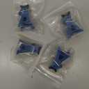 4Pcs ShareGoo 1/24 RC Scale Toy Decoration Metal RC Mini Toy Jack Stands Simulation Compatible with 1/18 1/24 RC Crawler SCX24 AX24 TRX4M FCX24 RC Crawler Car (Blue)