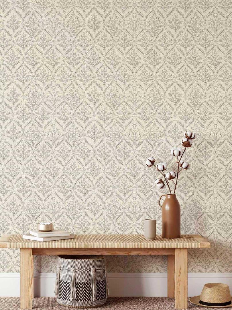 YXTII 236.2" × 17.3" Vintage Wallpaper Boho Peel and Stick Wallpaper Beige Contact Paper for Bedroom Bathroom Drawers Cabinets