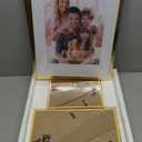 Giftgarden 14 Pack Gold Picture Frames with Mat for Various Sizes Photos, Assorted Matted Frame Set Including Two 11x14, Six 8x10, Six 5x7, Gallery Frame Collage for Wall or Tabletop Display