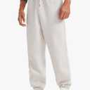 CRZ YOGA Cotton Fleece Sweatpants for Men 32" Loosed Fit Lounge Casual Elastic Bottom Sweat Pants with Zipper Pockets M