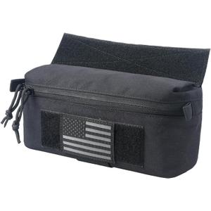 WYNEX Tactical Dump Drop Pouch, Dangler Pouch Utility Tool Pack Sub Abdominal Carrying Bag EDC Pocket Organizer Accessories for Plate Carrier Chest Rig
