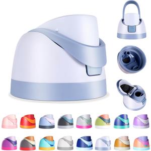 Ruzkq Replacement Lid for Owala Freesip, Compatible with Owala Cup 16oz 24oz 32oz 40oz, One Button Water Bottle Top Lid Replacement Accessory, Leakproof, BPA-Free, Light Blue