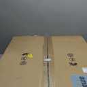 Flashing God Modern Chandelier,Black Chandelier with 6 Ring Led Foyer Chandeliers,Larger High Ceiling Chandelier for Living Room,Square Chandelier for Entryway Staircase LED Dimming 2700k-6000k