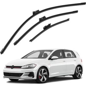 26"+ 18"+ 11" Windshield Wiper Blades Fit for VW Volkswagen Golf 2015-2021, GTI 2015-2021, e-Golf 2015-2020 Original Equipment Windshield Wipers Top Lock Car Accessories 3-Pack