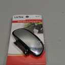 LivTee Blind Spot Mirror, HD Glass Frameless Convex Rear View Mirrors Exterior Accessories with Wide Angle Adjustable Stick for Car SUV and Trucks, Black (Capsule-shaped)