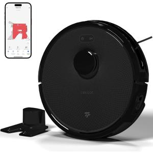 TECBOT S3 PRO Robotic Vacuum Cleaner and mop, LiDAR Navigation, 150mins Runtime&4,000Pa Suction, Automatic Charging Robot Vacuum Cleaner, WiFi,App,Alexa, Ideal for Hard Floor, Pet Hair,Black