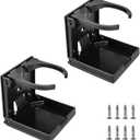 2PCS Car Cup Holder, Wall Folding Drink Holder,Suitable for Cars, Boats, RVs, Trucks, etc
