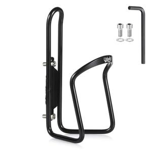 USHAKE Water Bottle Cages, Basic MTB Bike Bicycle Alloy Aluminum Lightweight Water Bottle Holder Cages Brackets(1pc Pack- Drilled Holes Required) Black
