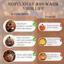 Cast Iron Jack O Lantern Candle Holder, Lighted Pumpkin Decor for Outside, Faux Pumpkin Lantern for Porch, Patio & Tabletop Halloween Decoration