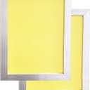 2 Pack Aluminum Silk Screen Printing Screens 12 x 16 Inch Frame-230 Yellow Mesh