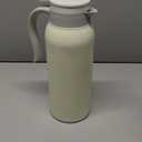 GiNT 51 Oz Stainless Steel Thermal Coffee Carafe, Double Walled Vacuum Thermos, 12 Hour Heat Retention, 1.5 Liter Tea, Water, and Coffee Dispenser (Upgraded version White)