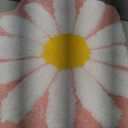 QJHOMO Pink Bathroom Rugs Cute Daisy Bath Mat White and Yellow Flower Decor Rug Non Slip Floor Carpet Microfiber Bathmat Super Absorbent Machine Washable Bathtub Mats for Shower (16x24 inch)