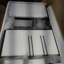 Homieasy Mini Fridge Cabinet Stand with Power Outlet, Coffee Bar Cabinet with Mini Fridge Space, Bar Stand with Microwave Shelf with Wine Rack for Kitchen, Dorm, Rustic Brown