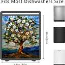 Dishwasher Magnetic Covers Decorative Refrigerator Magnets Tree of Life
Dish Washer Cover for The Front Panel, Kitchen Home Decor, Waterproof, Fridge Magnets, 23x26 Inch, Stained Glass Look