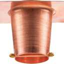 Copper Gutter Adapter with Rain Chain Hanger Clip for Decorative Chimes, Cups & Bells Serves as 2 Inch Rain Chain Installer for Downspout Outlet & Water Diverter for Gorgeous Fountain Display