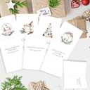 Christmas Cards With Envelopes & Matching Stickers, 20 Pack, 10 Personalized Designs, 4" X 6", Boxed Christmas Greeting Cards,Happy Holiday Xmas Card (vintage)