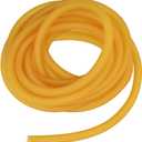 Nydotd Natural Latex Rubber Band, 16.4ft / 5m, 6x9mm Rubber Tube Tubing for Slingshot Catapult Elastic Parts Rocket Outdoor Hunting, Yellow