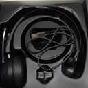 Bluetooth Headset, Wireless Headphone with AI Noise-Canceling Microphone On Ear Wireless Headset with USB Dongle for Computer Office (Black)