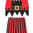 Kids Pirate Costume,Pirate Role Play Dress Up Set 3-4Y