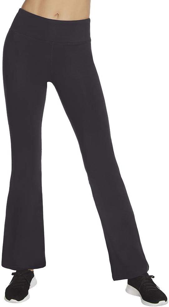Skechers Women's Go Walk High Waisted Flare Pants (Large, Black)