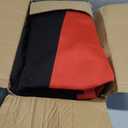 BDK PolyPro Car Seat Covers Full Set in Red on Black Front and Rear Split Bench Seat Covers, Easy to Install, Accessories for Auto Trucks Van SUV