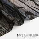 MitoVilla Rustic Daisy Shower Curtain Set with Hooks, Butterfly Plant Floral Fabric Cloth Shower Curtains for Chic Vintage Bathroom Decor, Farm Style, 72x72