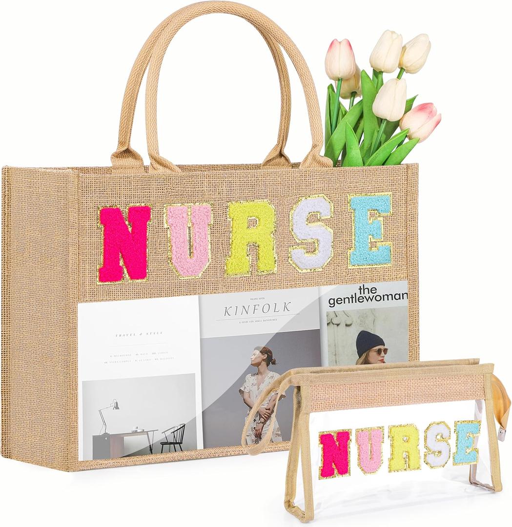 Nurse Sister Teacher Aunt Bag Set with Transparent PVC Window Gifts for Nurse Sister Teacher Aunt Gifts Stuff