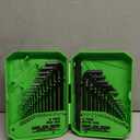 SWANLAKE 32PCS Hex Key Set, Allen Wrench Set Inch/Metric MM(0.7mm-10mm) SAE(0.028"-3/8)