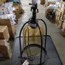 StyleCraft Malvern Industrial Table Lamp - Amber / Black