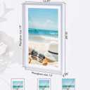 DLQuarts 13x19 Floating Picture Frame for 11x17/11x14 Photos, 2-Pack Solid Wood Double Plexiglass Wall Art Frames, Any Size Photo up to 13x19 Display, White
